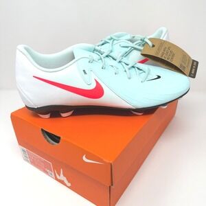 Nike Phantom GX II Club FG MG Men's 11.5 Soccer Cleats Mint Atomic Red Black NEW